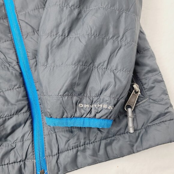 Columbia Boy's Black Blue Omni Heat Padded Thermal Puffer Jacket Size XXS - Picture 6 of 12